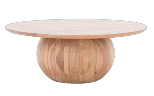pedestal coffee table round wooden coffee table
