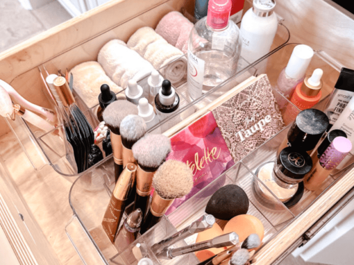 beauty bathroom organizer bins for drawer