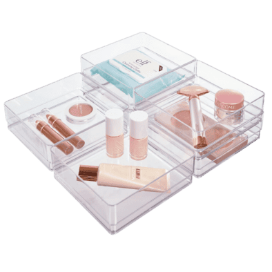 bathroom organizer trays