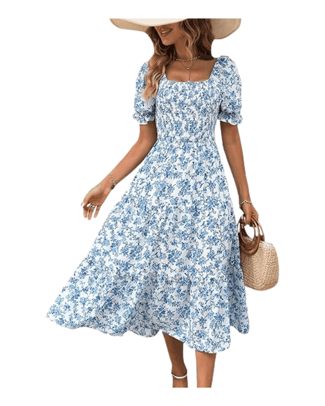 pale blue vintage dress 1950s Embroidered Cotton – CIRCA Bridal Dress style:No Choker Ann Taylor Womens Size
